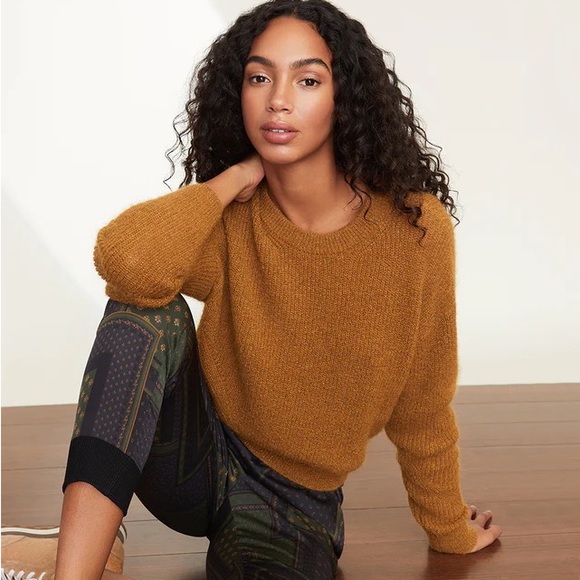 Veronica Beard Knit Melinda Sweater in Metalic Gold Mustard Color S NWT 395$ - Picture 10 of 10